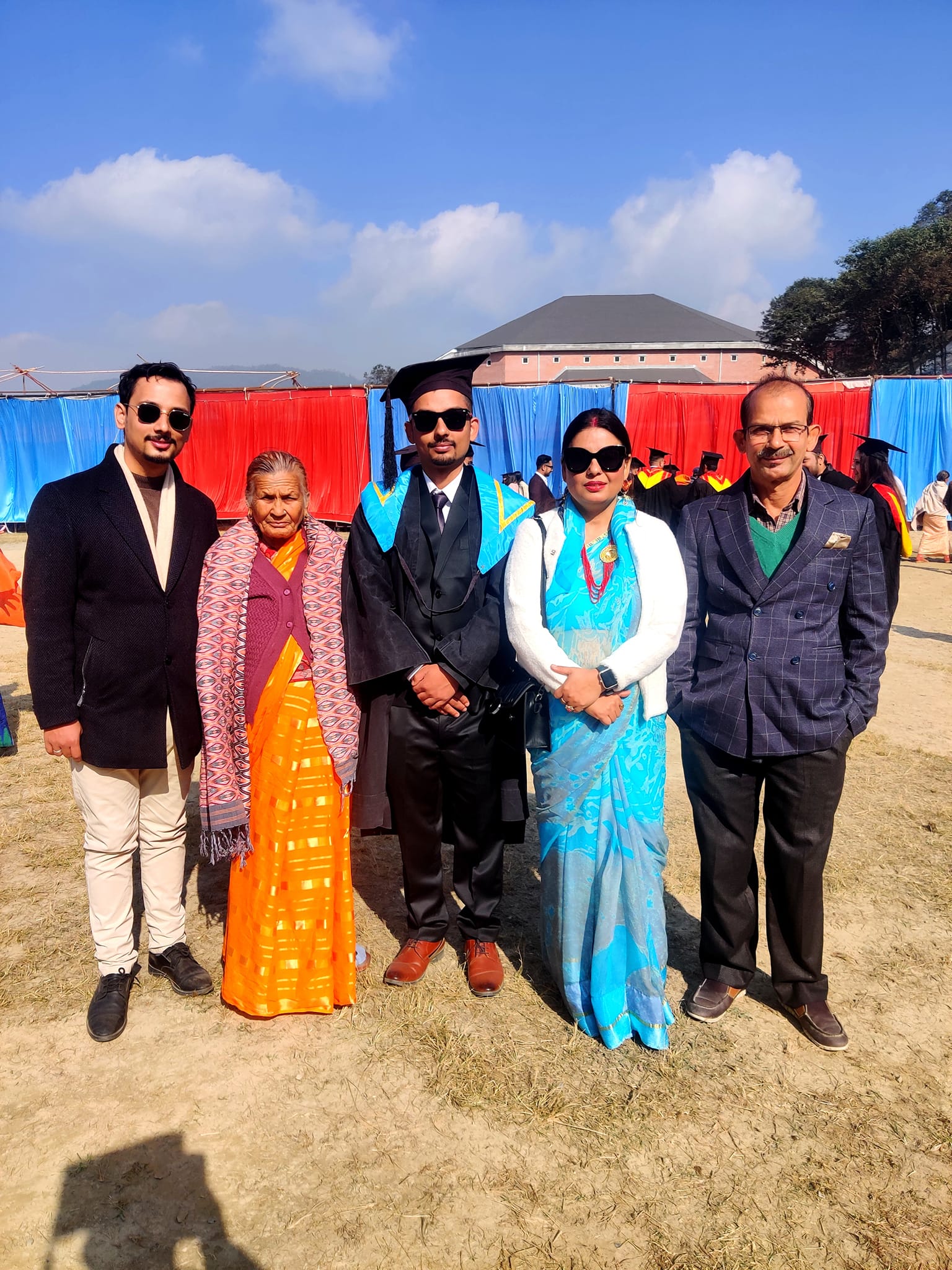 Graduation day with family