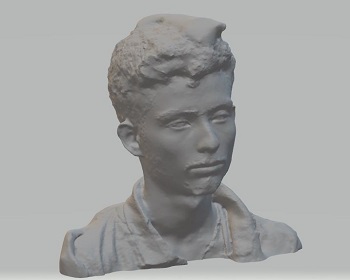 3D scanned bust